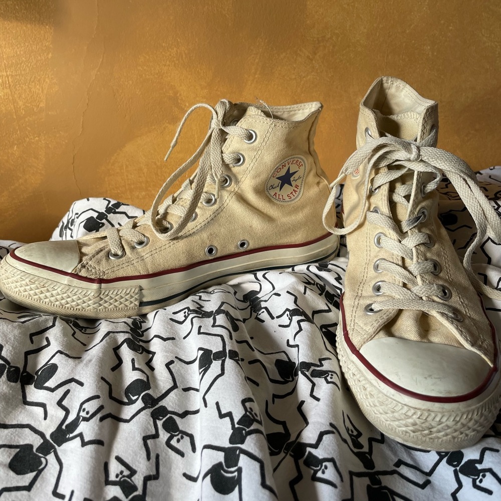 Cream Chuck Taylor’s